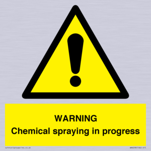 WARNING Chemical spraying in progress